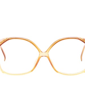 Vintage 1970&#39;s CHRISTIAN DIOR Amber Eyeglasses / Model# 2104 10 / Hip Hop / Rare Collectable Retro #2684