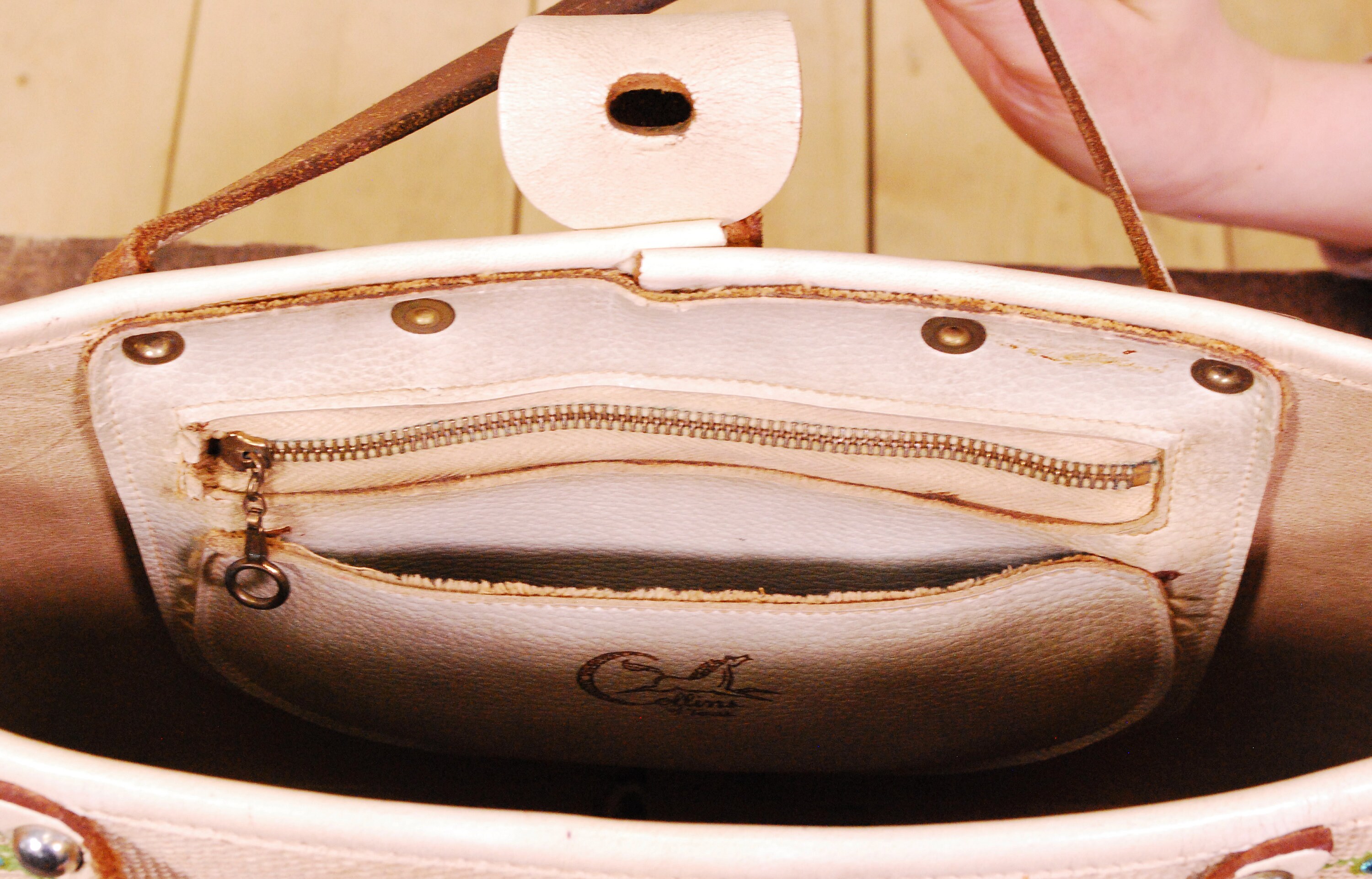 1960's ENID COLLINS of TEXAS Floral Beaded Purse / Handbag / Model