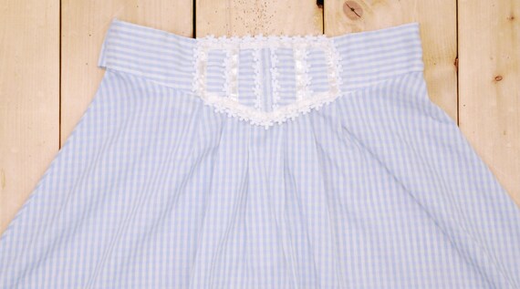 1970's/80's Blue and White GUNNIES Blouse & Skirt… - image 9