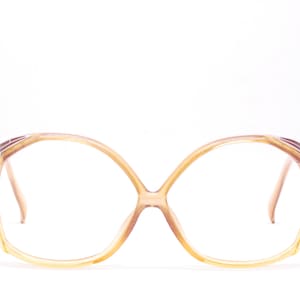 Vintage 1970&#39;s CHRISTIAN DIOR Amber Eyeglasses / Model# 2104 31 / Hip Hop / Rare Collectable Retro #2683