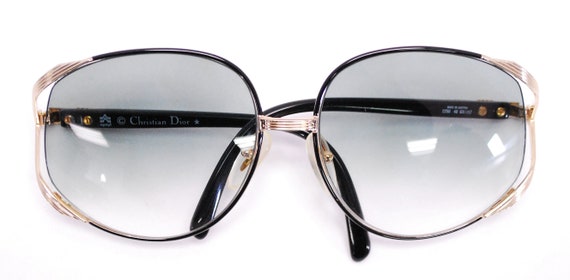 Vintage 1980's CHRISTIAN DIOR Oversize Sunglasses… - image 6