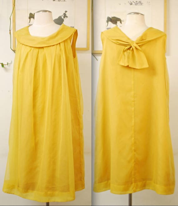mustard evening dress
