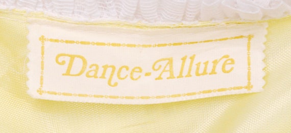 1970's Pale Yellow DANCE ALLURE Off The Shoulder … - image 7