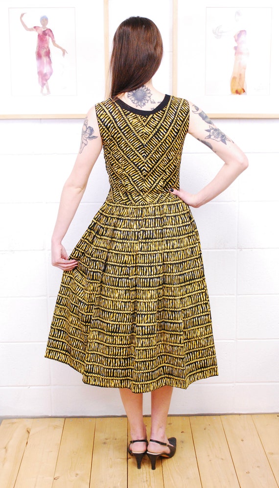 black and gold fit and flare dress Buy 1950's/60's Summer Garden Party / Rockabilly / Pin-up / Rare Collectable Retro Online in India Slim
