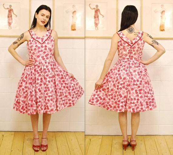 pink floral summer dress