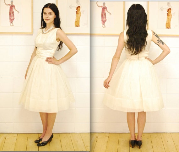chiffon flare dress