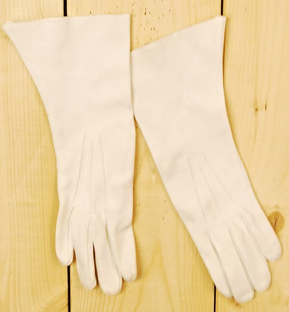 1950's/60's White Dress Gloves / Evening Gloves /