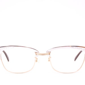 1950&#39;s/60&#39;s OPTURA Cateye Eyeglasses / Model Silvia / Aluminum Brow / 1/10 12K GF / Midcentury / Rockabilly /Rare Collectable Retro #2468