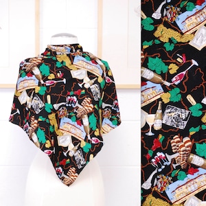 Vintage 1990&#39;s NICOLE MILLER Silk Scarf / Hand Rolled Edge / Retro Collectable Rare