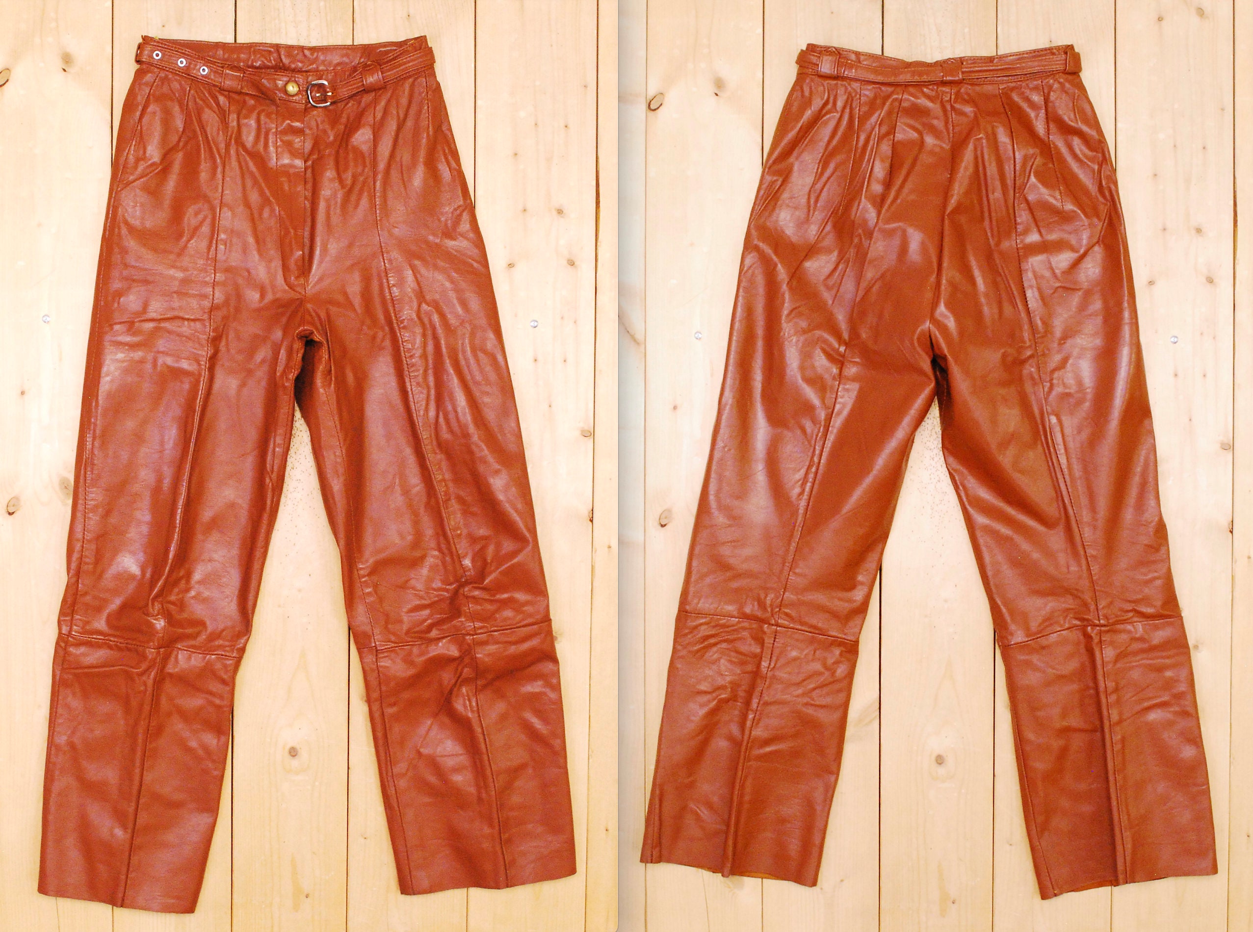 Vintage 1970's Brown LINDZON Women's Leather Jacket and Vintage 1970's Brown LINDZON Women's Leather Jacket and