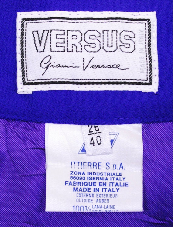 1990's GIANNI VERSACE VERSUS Designer Skirt / Mad… - image 7