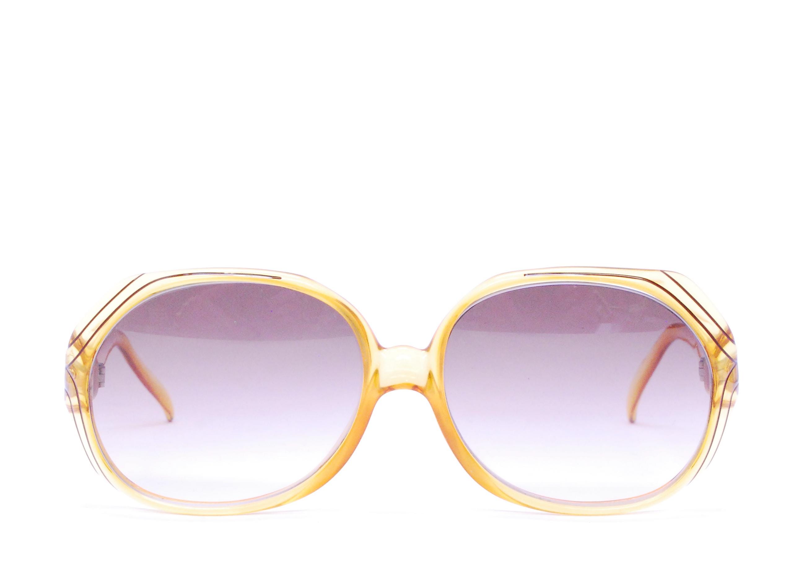 Vintage 1970\'s Christian Dior sunglasses oversized Amber * Frame-replace lens VINTAGE SUPER RARE CHRISTIAN DIOR C03 OPTYL TRANSLUCENT  main image 3