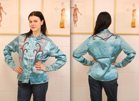 Vintage 1940's/50's Women's LADY SELKIRK Satin Wes