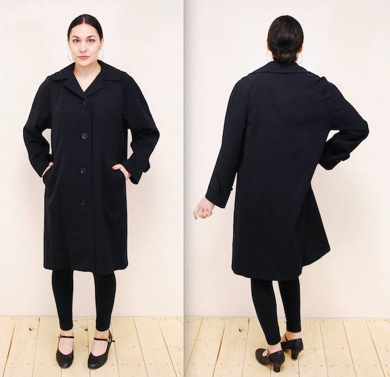 1960's Navy Blue AQUASCUTUM Spring Trench Coat / Rare… - Gem