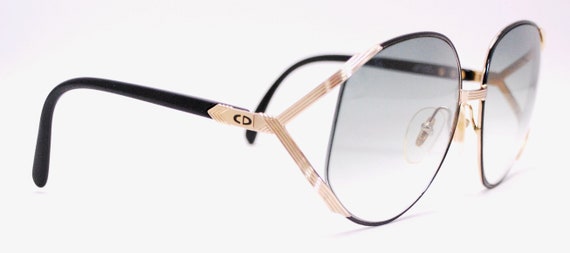 Vintage 1980's CHRISTIAN DIOR Oversize Sunglasses… - image 2