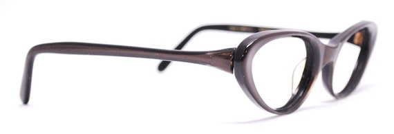 1950's/60's MIRABEL Brown Cat Eye Eyeglasses / Mi… - image 2