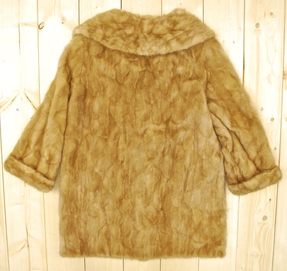 blonde mink coat