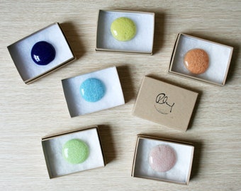 Brooch ~ Handmade Ceramic Glass Jewellery ~ Glass Brooch