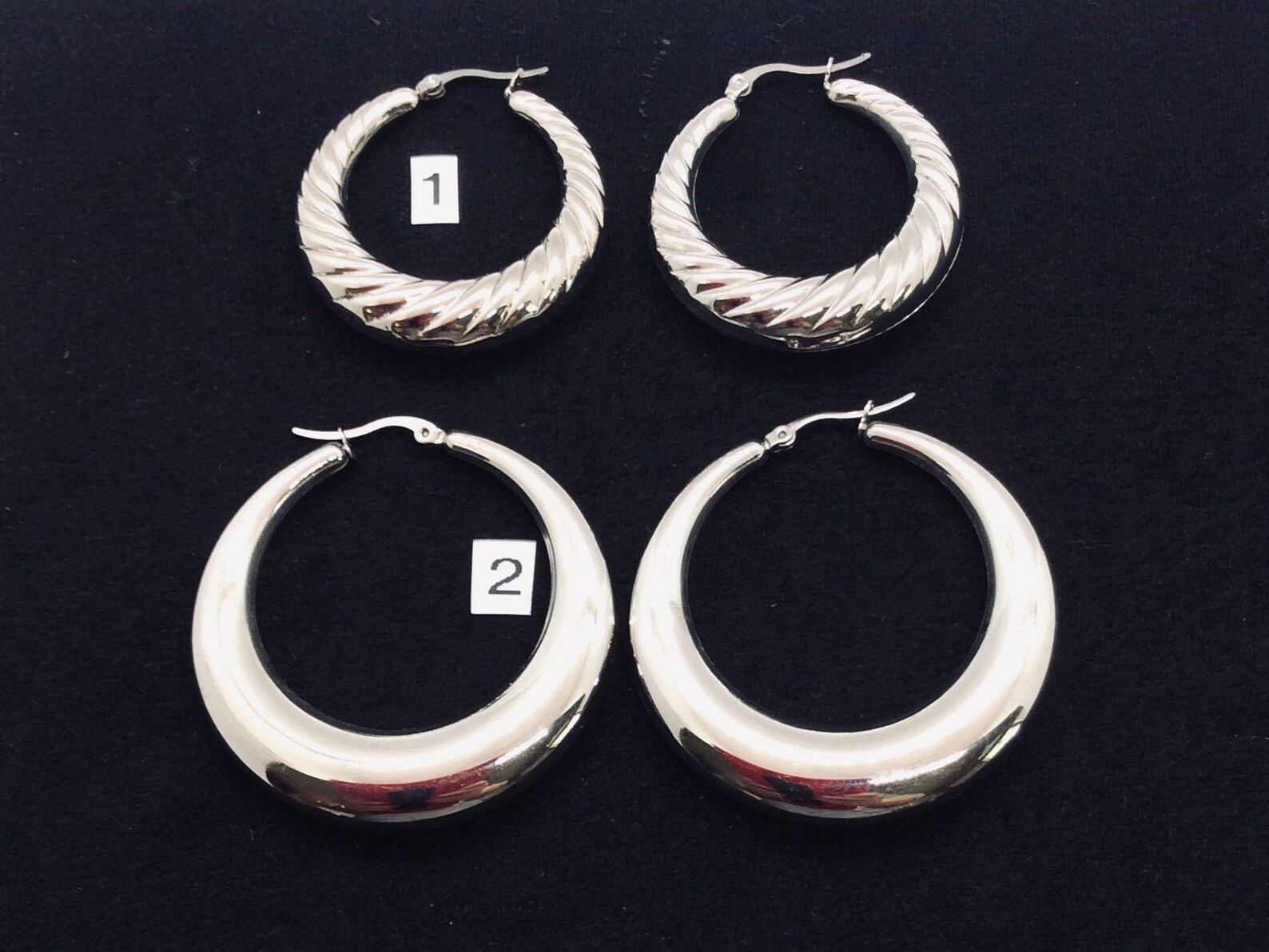 Stainless Steel Extra Large Hoops NonTarnish Etsy