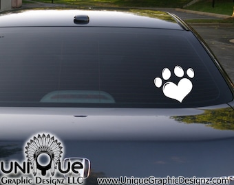 Dog Heart Decal