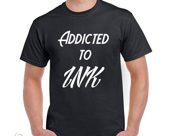 Adicto a la camiseta de tinta