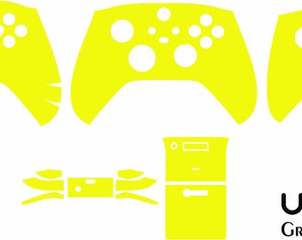 Xbox series X skin template SVG EPS PDF Ai