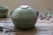 Big ceramic light green casserole 