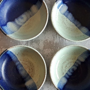 Keramik Schälchen, Keramik Tapas blau Schälchen, Keramik Schälchen, Tapas Schalen Set, Keramikschale, Dip Schale, Keramik Schälchen