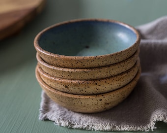 Kleine Keramikschalen: Blau-Grün-Tapas, 4er-Set, US DDP