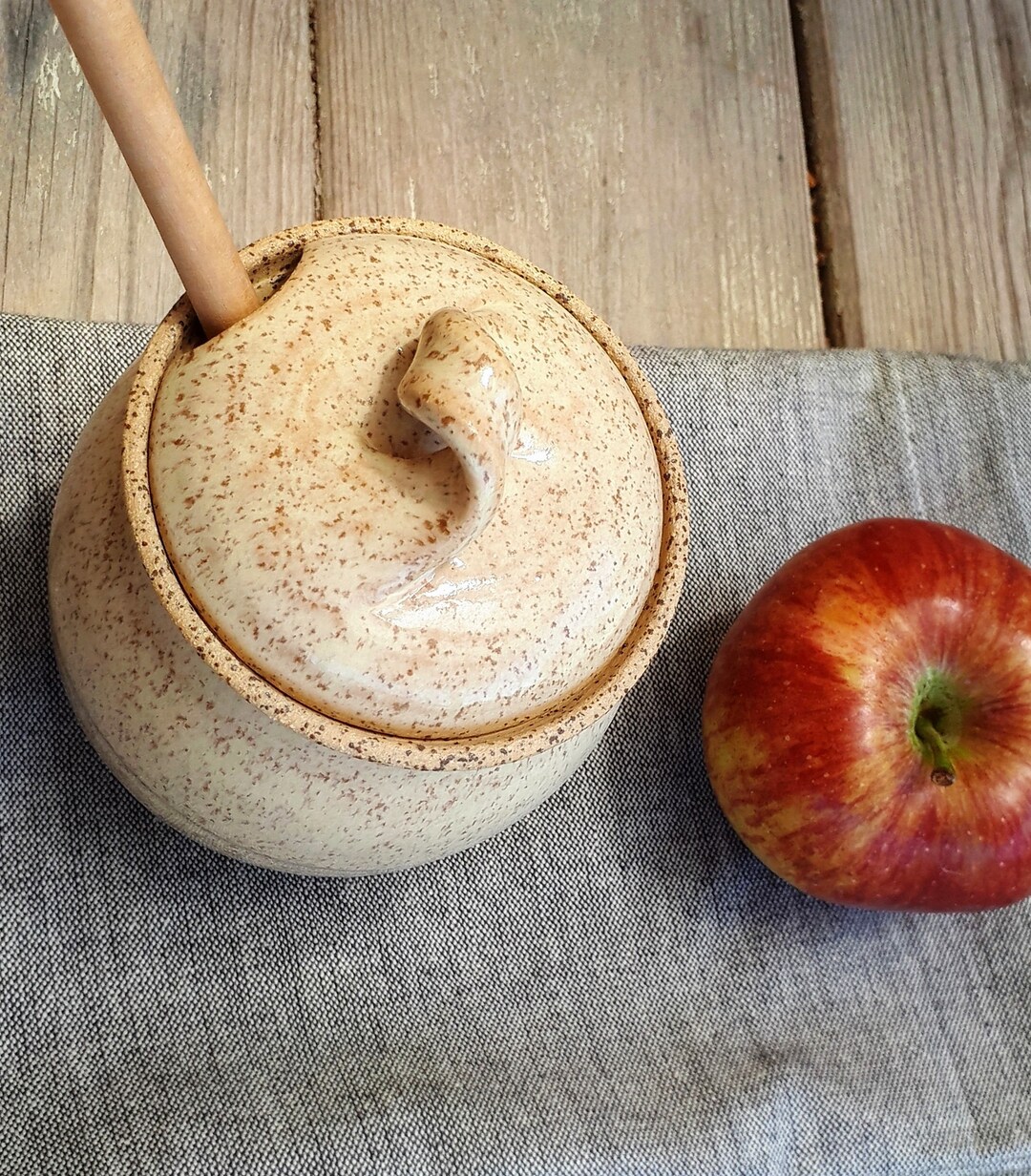 Pot Miel Avec Cuillère En Bois GuDoQi Pot à Miel Avec Cuillère Et Pot Miel Avec Cuillère En Bois GuDoQi Pot à Miel Avec Cuillère Et