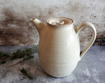 Big ceramic white teapot, Big pottery teapot, White ceramic , Tea lovers gift, Wedding gift, Gift for her