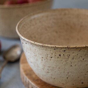 Ceramic white soup bowl set, Ceramic serving dish, Pottery rustic bowl set, Pottery serving dish, SET OF TWO, Gift for her, Gift for mom
