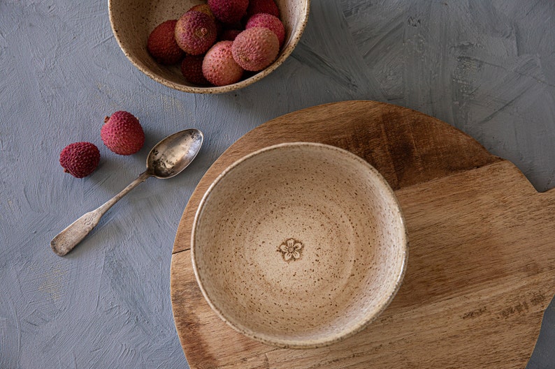 Ceramic white soup bowl set, Ceramic serving dish, Pottery rustic bowl set, Pottery serving dish, SET OF TWO, Gift for her, Gift for mom