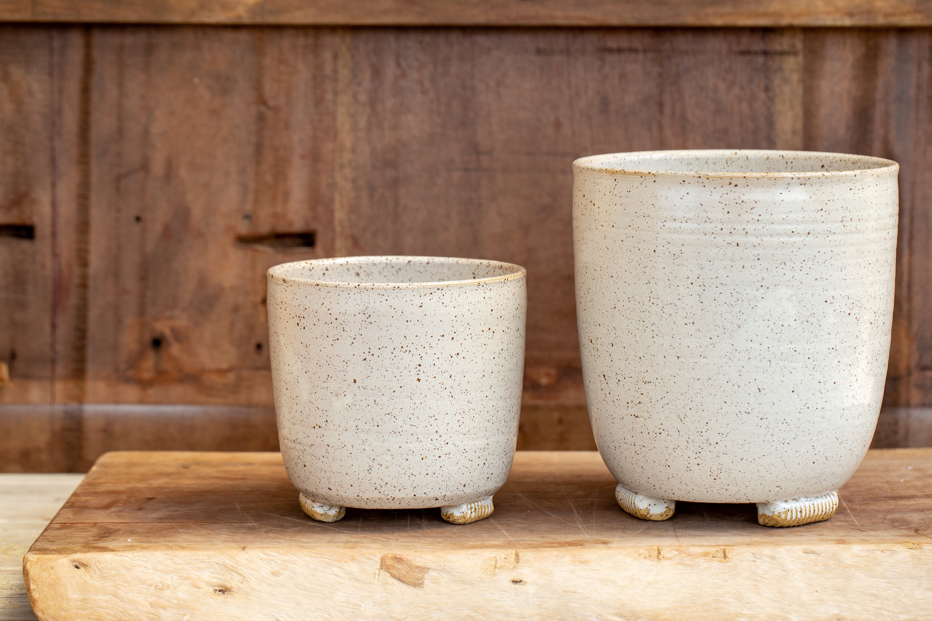 Big Ceramic White Utensil Holder Big Pottery Utensil Holder Etsy