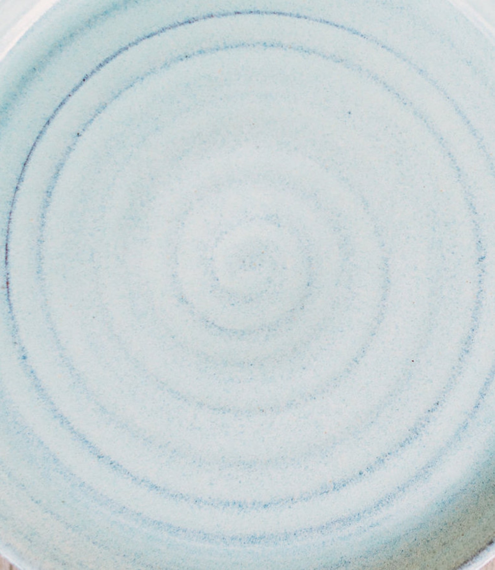 Ceramic Dessert Light Blue Plates Set SET OF FOUR Pottery Etsy