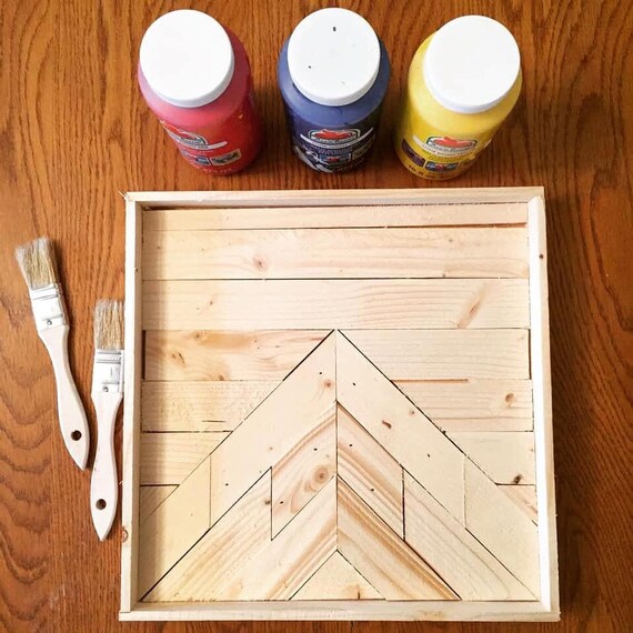 DIY Kit Unfinished Wood Project Kids Project DIY Wood Wall Etsy