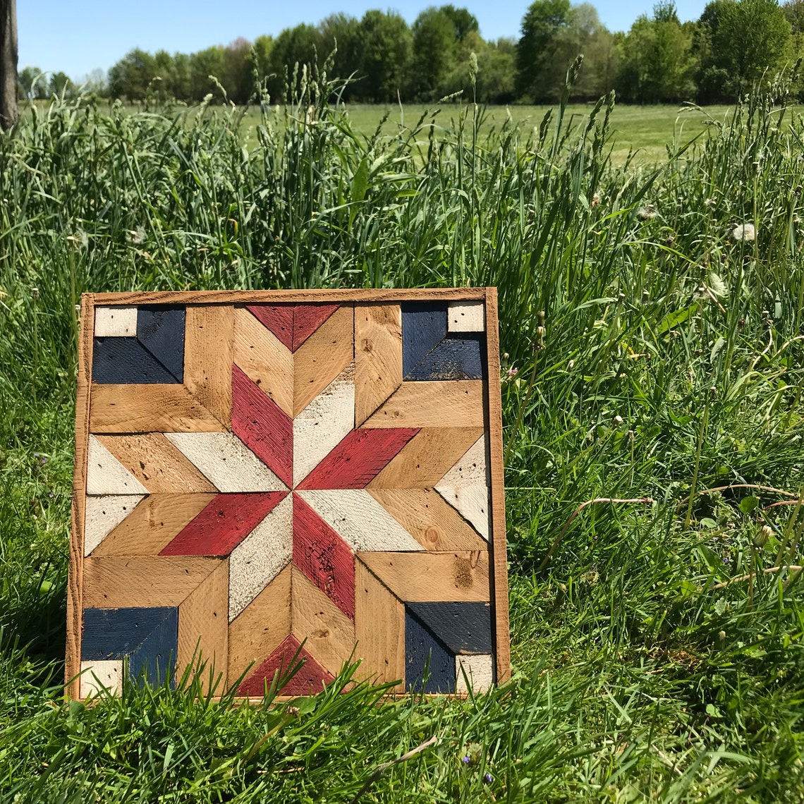 Barn Quilt American Barn Quilt Patriotic Barn Quilt Etsy