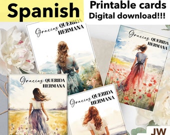 JW Karte Spanische Älteste Frau Freundin Schwester Sprüche Pioniergeschenk Beileidskarten Bibel Ermutigung JW digitaler Schriftältester
