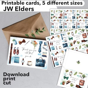 Cartão JW para anciãos, obrigado, cartão de anciãos, irmãos pioneiros, cartões de simpatia para impressão, citação bíblica, encorajamento, escritura digital JW