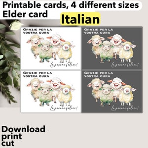 JW Tarjeta de ancianos italianos, regalo de ancianos, tarjeta alentadora tarjeta de ancianos imprimible tarjetas de simpatía aliento JW