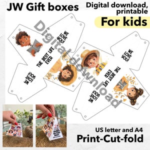 JW Kinder Geschenk Box zum Ausdrucken, Jungen Mädchen Ermutigung Kinder Geschenktüte Pioniere Geschenk, digitaler Download ermutigend zum Ausdrucken