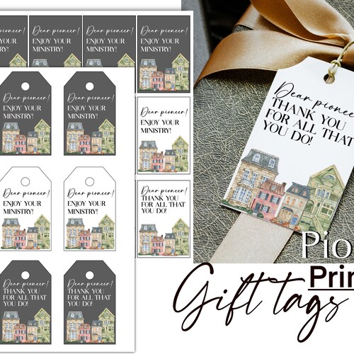 Pionier Geschenkanhänger Pioniere, Aufkleber zum selbst ausdrucken. Vielen Dank Pionier Geschenk, digitaler Download Briefpapier,