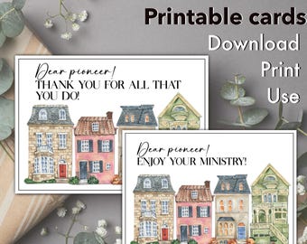 Pioneer card, pioneers gift, encouraging card printable elders card sympathy cards encouragement