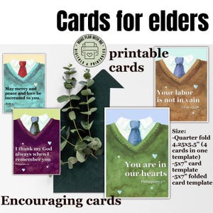 Card for elders printable, brothers pioneers gift idea, digital download. Bible encouragement Jehovah’s witnesses greeting cards