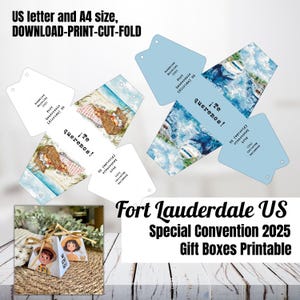 JW Special Convention 2025 confezione regalo stampabile, borsa regalo in spagnolo Fort Lauderdale USA, regalo di pura adorazione download digitale regali stampabili