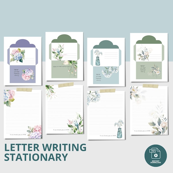 Papelería para escribir cartas, pegatinas imprimibles de TJ, descarga digital para el ministerio de testificación por cartas.