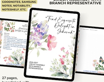 Digital PDF notebook circuit assemlby 2026 2027 Find Exquisite Delight in Jehovah, With Branch Representative