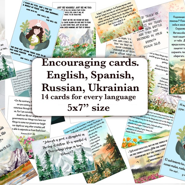 JW Card Ukraine encouraging card thank you gift Russian, Spanish, Ukrainian, English  printable sympathy Bible JW digital scripture