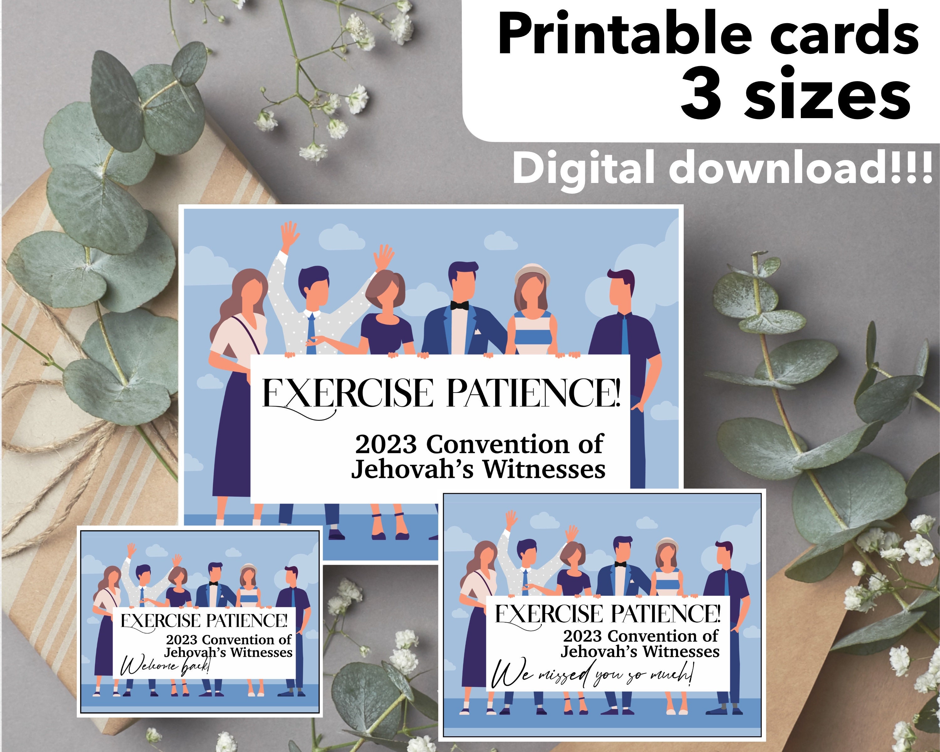 JW Exercise Patience Convention 2023 Card Encouraging Card Etsy