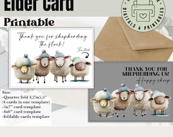 Card For elders shepherd thank you card brothers pioneers printable sympathy cards Bible quote encouragement digital scripture